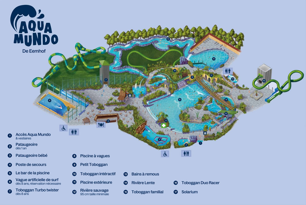 Plan de l'Aqua Mundo De Eemhof