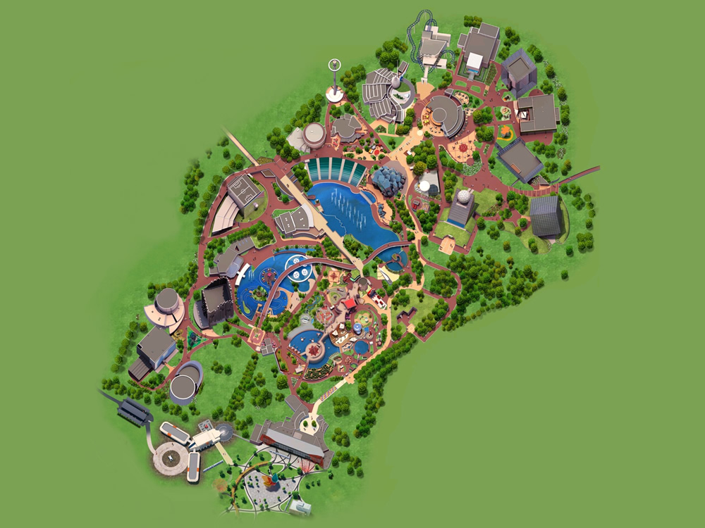 Plan du Futuroscope