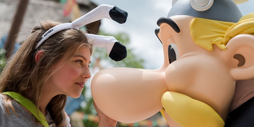 Astérix à la rencontre des visiteurs