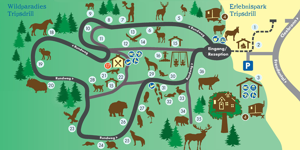 Plan du Wildparadies