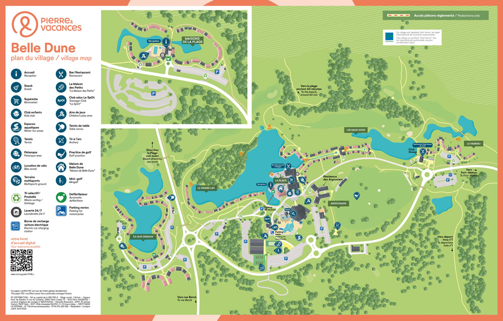 Plan du Village Belle Dune