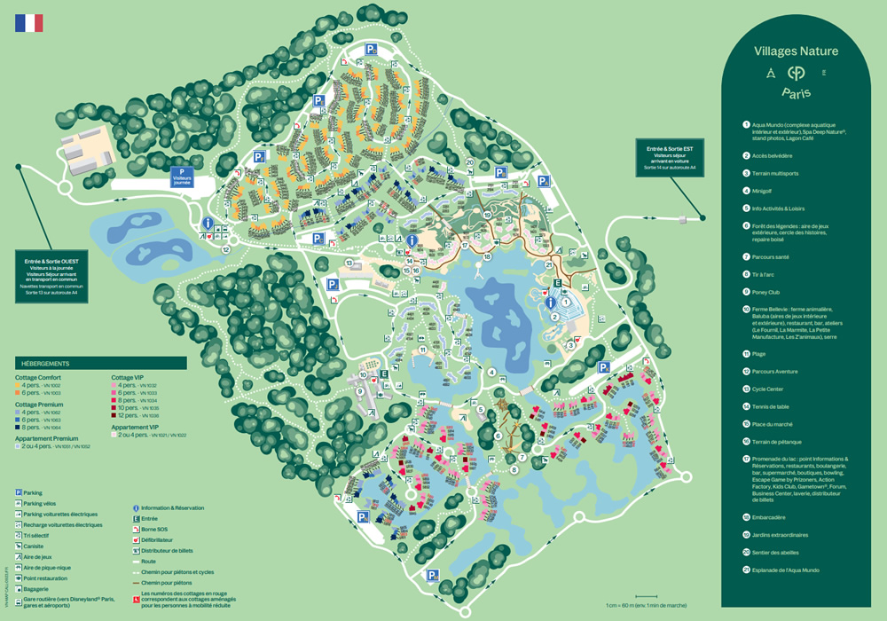Plan des Villages Nature Paris