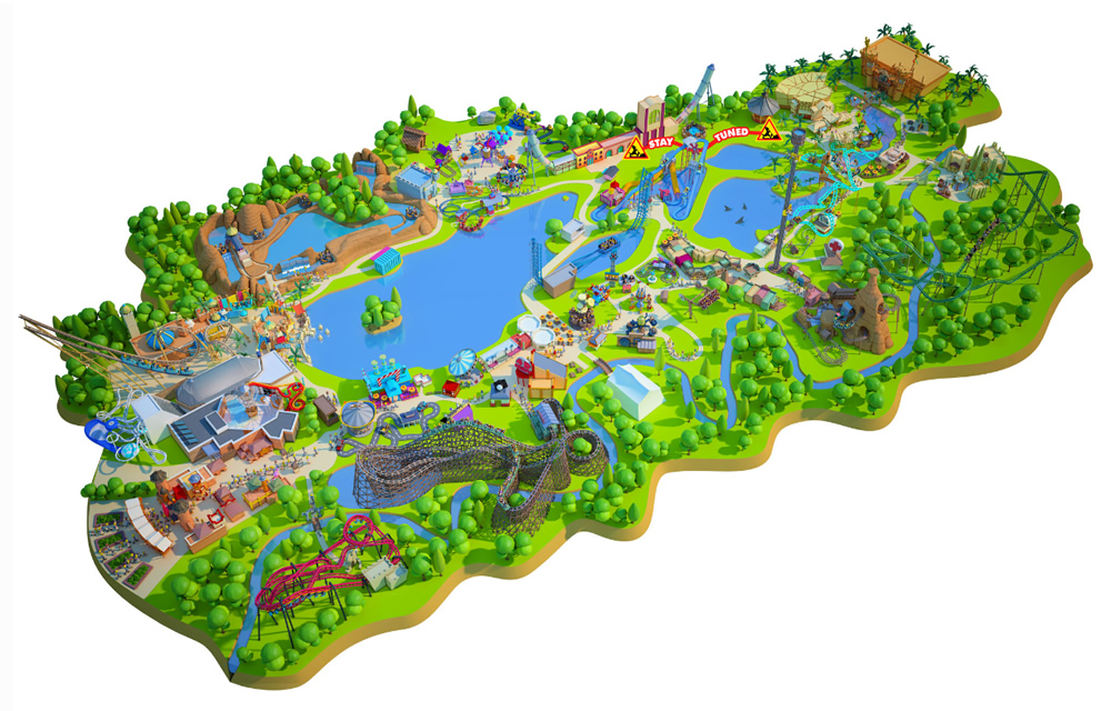 Plan de Walibi Belgium