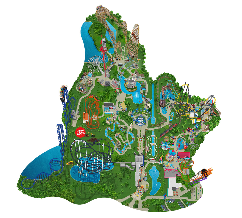 Plan de Walibi Holland